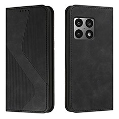 Handytasche Stand Schutzhülle Flip Leder Hülle H03X für OnePlus 10 Pro 5G Schwarz