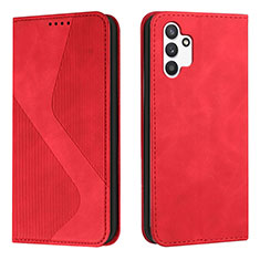 Handytasche Stand Schutzhülle Flip Leder Hülle H03X für Samsung Galaxy A13 4G Rot