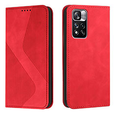 Handytasche Stand Schutzhülle Flip Leder Hülle H03X für Xiaomi Mi 11i 5G (2022) Rot