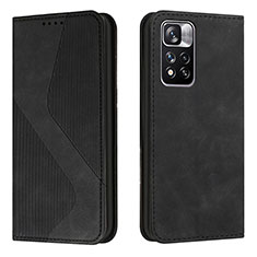 Handytasche Stand Schutzhülle Flip Leder Hülle H03X für Xiaomi Mi 11i 5G (2022) Schwarz