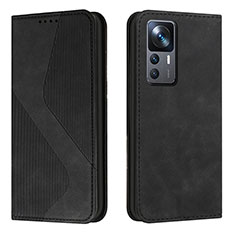 Handytasche Stand Schutzhülle Flip Leder Hülle H03X für Xiaomi Mi 12T 5G Schwarz