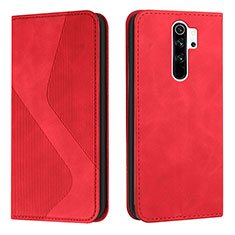 Handytasche Stand Schutzhülle Flip Leder Hülle H03X für Xiaomi Redmi 9 Rot