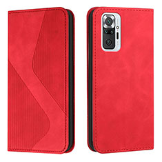 Handytasche Stand Schutzhülle Flip Leder Hülle H03X für Xiaomi Redmi Note 10 Pro 4G Rot