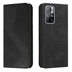 Handytasche Stand Schutzhülle Flip Leder Hülle H03X für Xiaomi Redmi Note 11 5G Schwarz