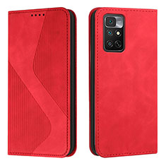 Handytasche Stand Schutzhülle Flip Leder Hülle H03X für Xiaomi Redmi Note 11S 4G Rot