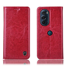 Handytasche Stand Schutzhülle Flip Leder Hülle H04P für Motorola Moto Edge 30 Pro 5G Rot