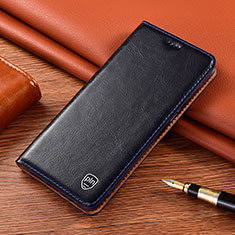 Handytasche Stand Schutzhülle Flip Leder Hülle H04P für Motorola Moto Edge Plus (2023) 5G Blau