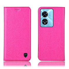 Handytasche Stand Schutzhülle Flip Leder Hülle H04P für Oppo A1 5G Pink