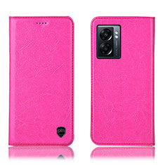 Handytasche Stand Schutzhülle Flip Leder Hülle H04P für Oppo K10 5G India Pink