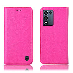 Handytasche Stand Schutzhülle Flip Leder Hülle H04P für Oppo K9S 5G Pink