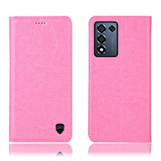 Handytasche Stand Schutzhülle Flip Leder Hülle H04P für Oppo K9S 5G Rosa