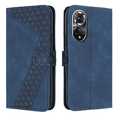 Handytasche Stand Schutzhülle Flip Leder Hülle H04X für Huawei Honor 50 Pro 5G Blau