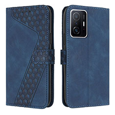 Handytasche Stand Schutzhülle Flip Leder Hülle H04X für Xiaomi Mi 11T 5G Blau