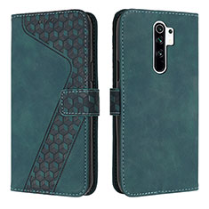 Handytasche Stand Schutzhülle Flip Leder Hülle H04X für Xiaomi Redmi 9 Grün