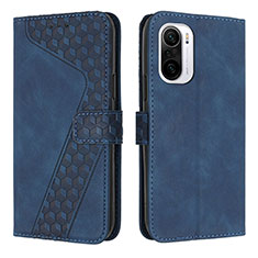 Handytasche Stand Schutzhülle Flip Leder Hülle H04X für Xiaomi Redmi K40 Pro+ Plus 5G Blau