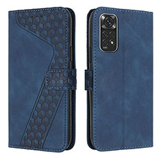 Handytasche Stand Schutzhülle Flip Leder Hülle H04X für Xiaomi Redmi Note 11 4G (2022) Blau