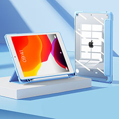 Handytasche Stand Schutzhülle Flip Leder Hülle H05 für Apple iPad 10.2 (2019) Blau