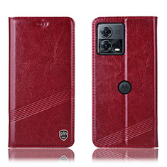 Handytasche Stand Schutzhülle Flip Leder Hülle H05P für Motorola Moto Edge S30 Pro 5G Rot