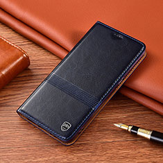 Handytasche Stand Schutzhülle Flip Leder Hülle H05P für Xiaomi Redmi 9 Prime India Blau