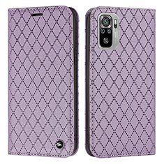 Handytasche Stand Schutzhülle Flip Leder Hülle H05X für Xiaomi Redmi Note 10 4G Violett