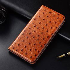 Handytasche Stand Schutzhülle Flip Leder Hülle H06 für Apple iPhone 13 Pro Orange