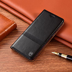 Handytasche Stand Schutzhülle Flip Leder Hülle H06P für Samsung Galaxy Note 10 Lite Schwarz