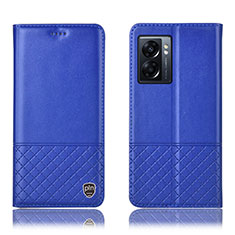 Handytasche Stand Schutzhülle Flip Leder Hülle H07P für Realme Q5i 5G Blau