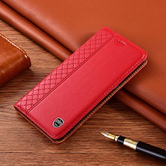 Handytasche Stand Schutzhülle Flip Leder Hülle H07P für Samsung Galaxy A04s Rot