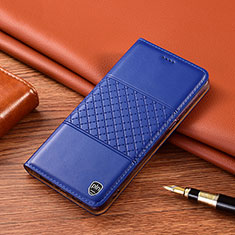 Handytasche Stand Schutzhülle Flip Leder Hülle H07P für Samsung Galaxy A21s Blau