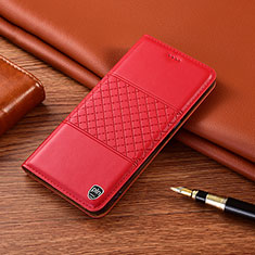 Handytasche Stand Schutzhülle Flip Leder Hülle H07P für Samsung Galaxy A90 5G Rot