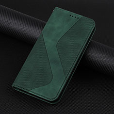 Handytasche Stand Schutzhülle Flip Leder Hülle H07X für Google Pixel 6a 5G Grün