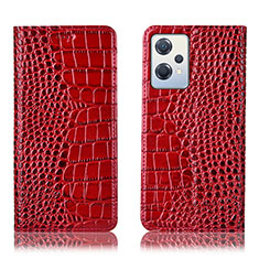 Handytasche Stand Schutzhülle Flip Leder Hülle H08P für OnePlus Nord CE 2 Lite 5G Rot