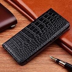 Handytasche Stand Schutzhülle Flip Leder Hülle H08P für Oppo Reno10 Pro+ Plus 5G Schwarz