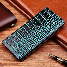 Handytasche Stand Schutzhülle Flip Leder Hülle H08P für Samsung Galaxy A15 4G Blau