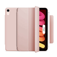 Handytasche Stand Schutzhülle Flip Leder Hülle H09 für Apple iPad Mini 6 Rosegold