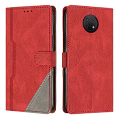 Handytasche Stand Schutzhülle Flip Leder Hülle H09X für Nokia G30 Rot