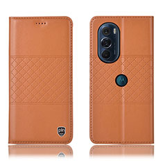 Handytasche Stand Schutzhülle Flip Leder Hülle H10P für Motorola Moto Edge X30 5G Orange