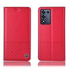 Handytasche Stand Schutzhülle Flip Leder Hülle H10P für Oppo K9S 5G Rot