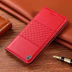 Handytasche Stand Schutzhülle Flip Leder Hülle H10P für Samsung Galaxy S23 Ultra 5G Rot