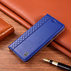 Handytasche Stand Schutzhülle Flip Leder Hülle H10P für Xiaomi Redmi Note 9S Blau