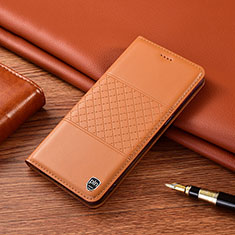 Handytasche Stand Schutzhülle Flip Leder Hülle H11P für Motorola Moto Edge Plus (2023) 5G Orange