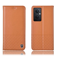 Handytasche Stand Schutzhülle Flip Leder Hülle H11P für OnePlus Nord N20 5G Orange