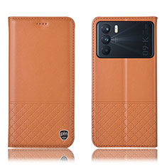 Handytasche Stand Schutzhülle Flip Leder Hülle H11P für Oppo K9 Pro 5G Orange