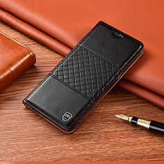 Handytasche Stand Schutzhülle Flip Leder Hülle H11P für Samsung Galaxy Note 10 Lite Schwarz