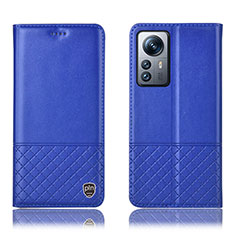 Handytasche Stand Schutzhülle Flip Leder Hülle H11P für Xiaomi Mi 12S Pro 5G Blau