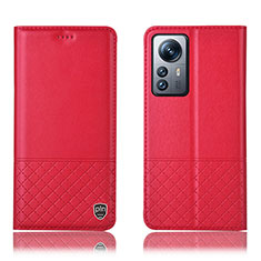 Handytasche Stand Schutzhülle Flip Leder Hülle H11P für Xiaomi Mi 12S Pro 5G Rot