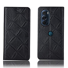 Handytasche Stand Schutzhülle Flip Leder Hülle H15P für Motorola Moto Edge Plus (2022) 5G Schwarz