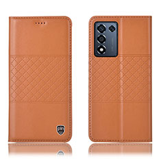 Handytasche Stand Schutzhülle Flip Leder Hülle H15P für Realme 9 SE 5G Orange