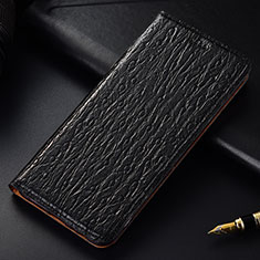 Handytasche Stand Schutzhülle Flip Leder Hülle H15P für Samsung Galaxy A01 Core Schwarz