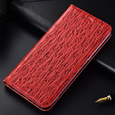 Handytasche Stand Schutzhülle Flip Leder Hülle H15P für Samsung Galaxy A03s Rot